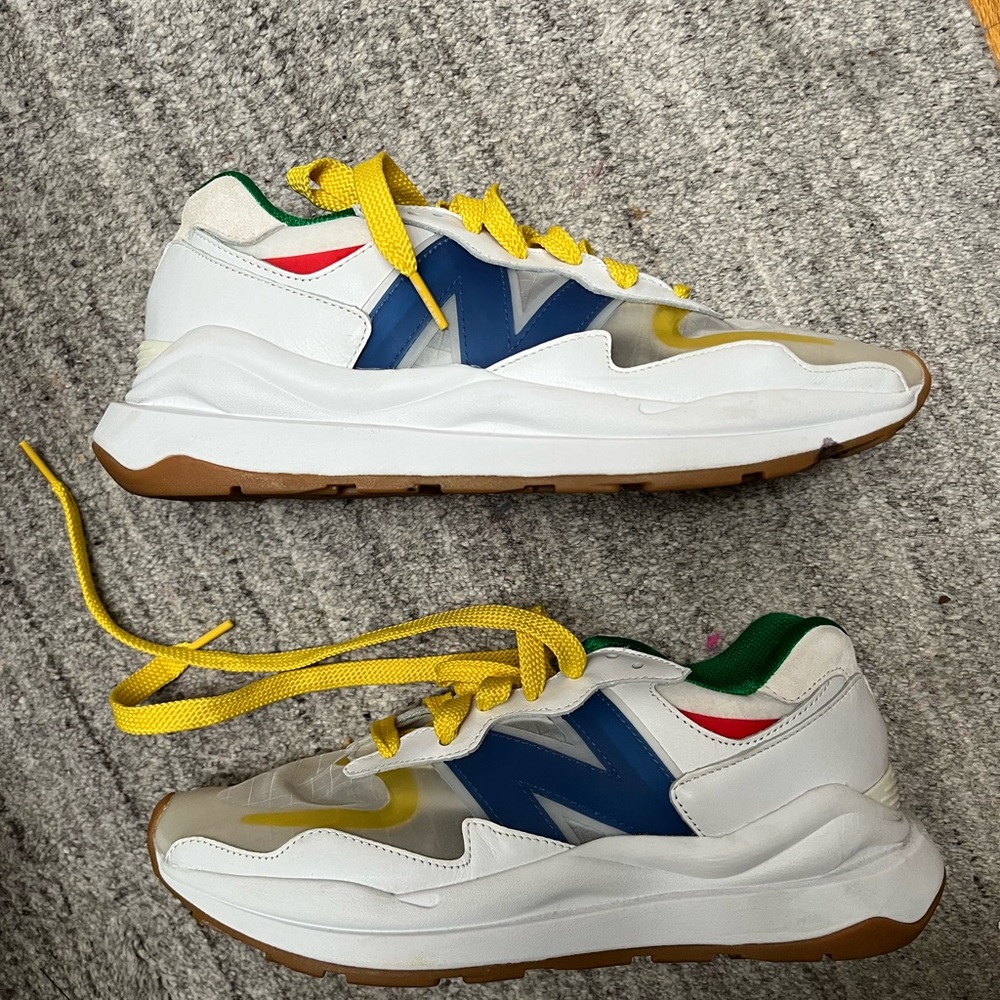 Staud x New Balance transparent sneakers